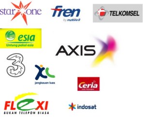 Logo operator seluler Indonesia